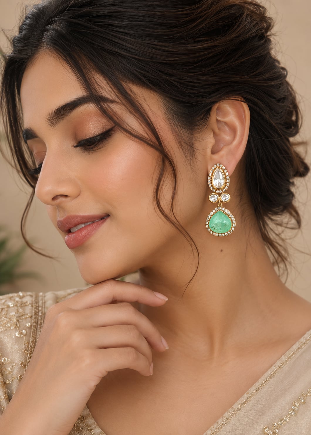 zivara-emerald-teardrop-earrings