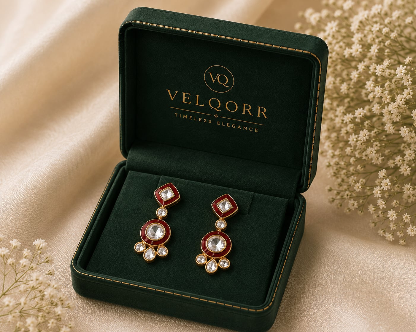 rubyra-red-meenakari-polki-drop-earrings